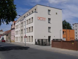 Blick auf das KWU Verwaltungsgebäude in Fürstenwalde, Frankfurter Straße 81, 15517 Fürstenwalde